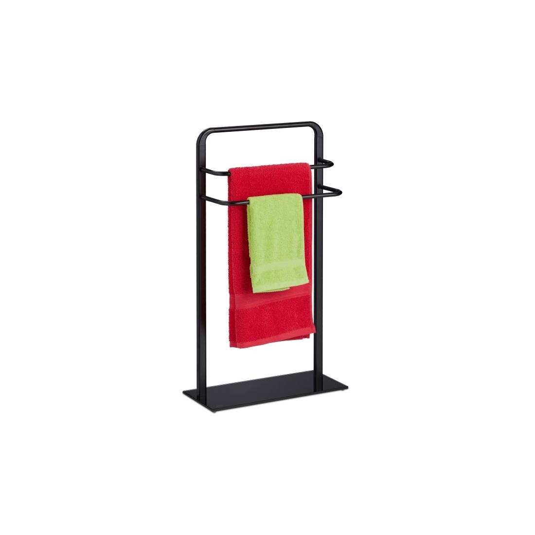 Svart handdukshängare med 3 stänger | Hem & Hobby - Hem & Hushåll - Textil - Handdukar | Pryloteket