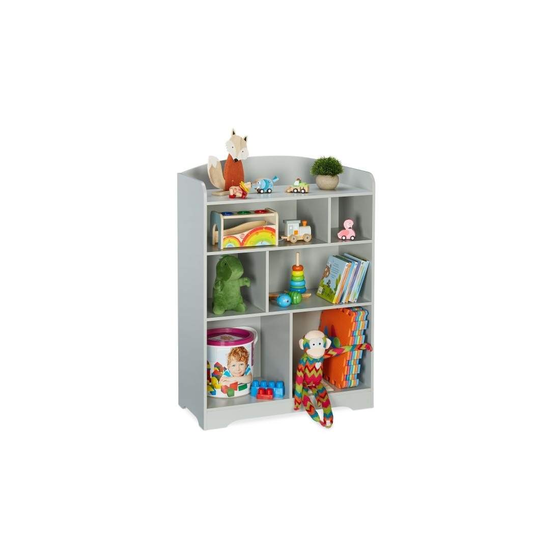 Barnrumshylla i grått | Leksaker & Spel - Leksaker | Pryloteket