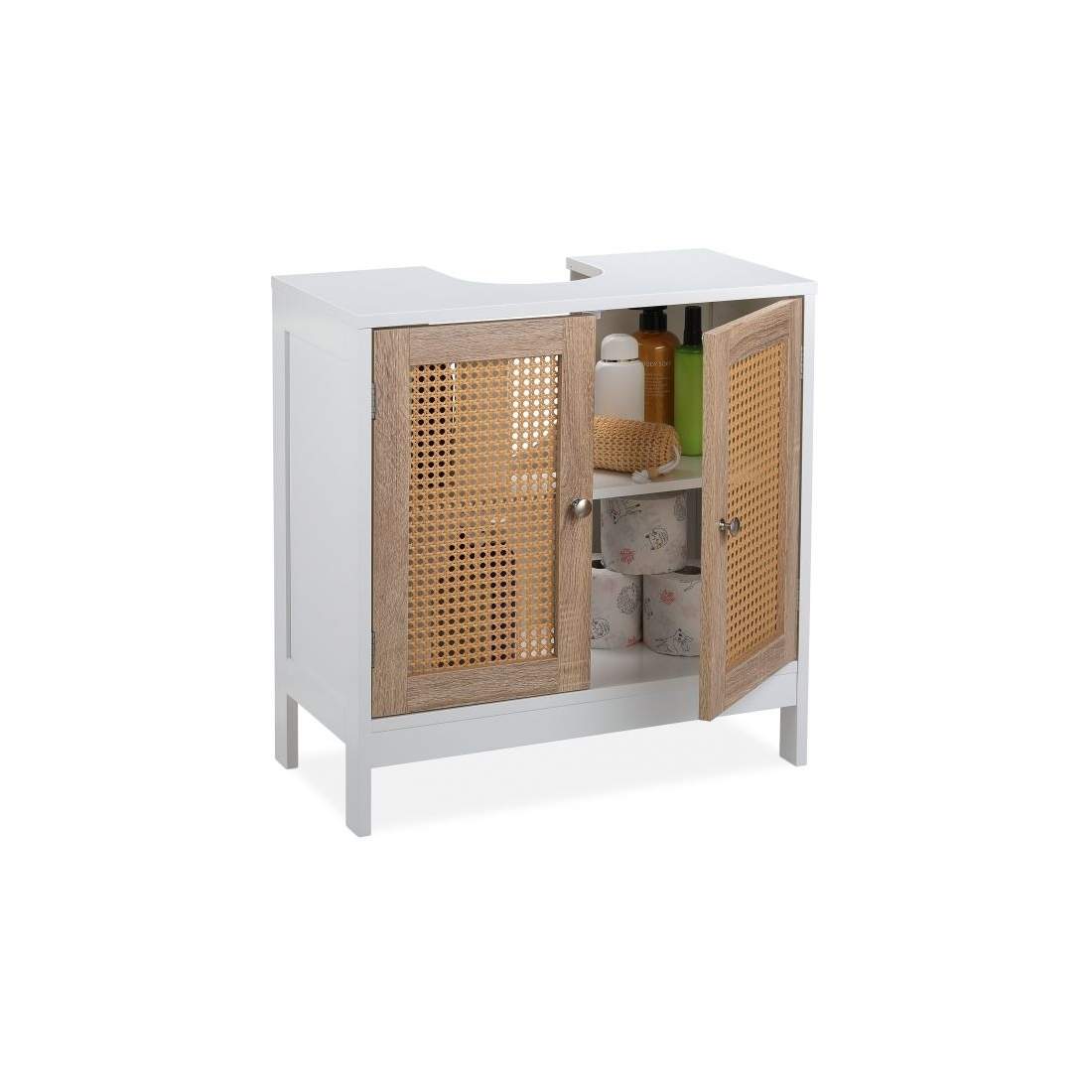 Tvättställsskåp med rottingdörrar | Hem & Hobby - Hem & Hushåll - Textil - Handdukar | Pryloteket