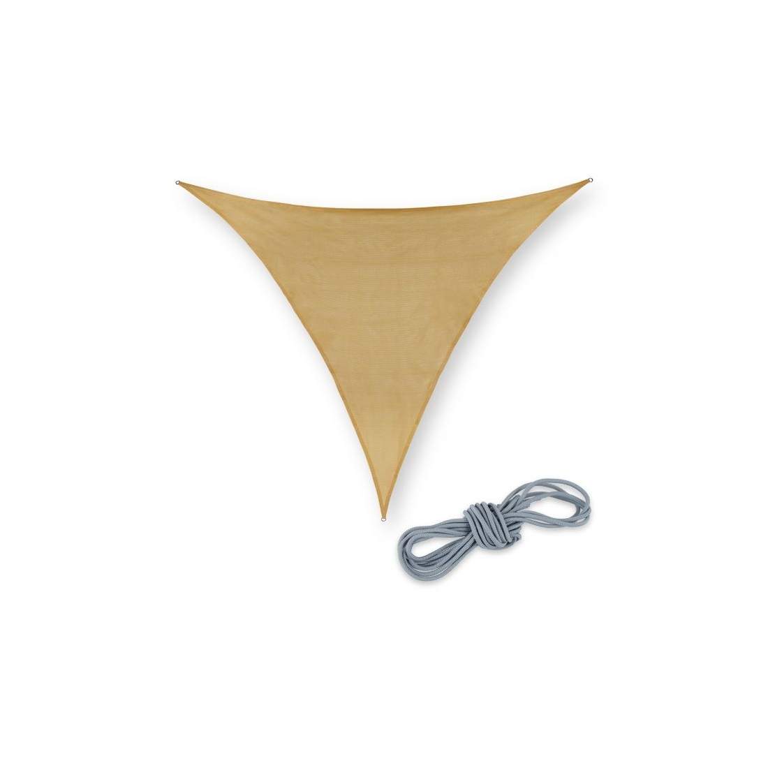 Triangulärt sandfärgat solsegel i polyeten | Hem & Hobby - Hem & Hushåll - Balkong | Pryloteket