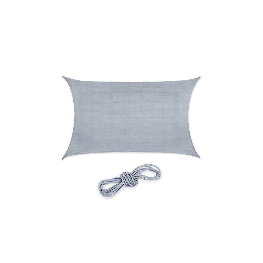 Solsegel polyeten rektangulär ljusgrå | Hem & Hobby - Hem & Hushåll - Balkong | Pryloteket