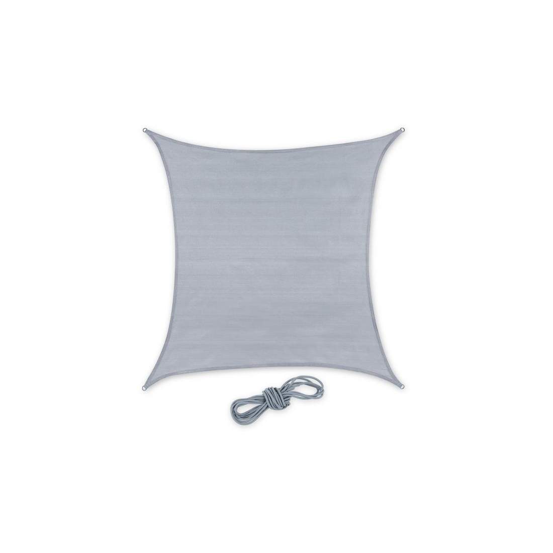 Solsegel polyeten fyrkantig ljusgrå | Hem & Hobby - Hem & Hushåll - Balkong | Pryloteket