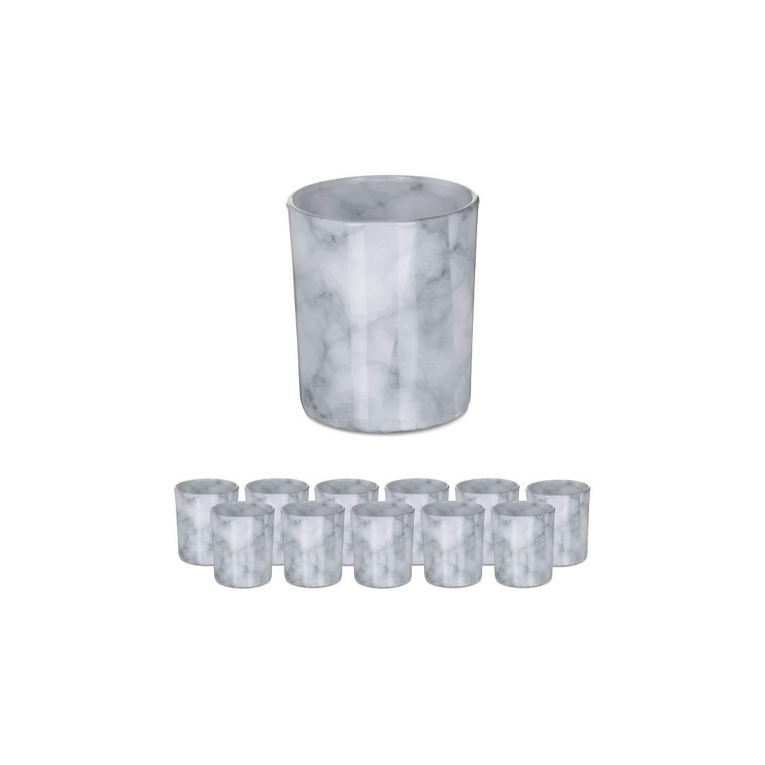 Värmeljushållare grå set om 12 st | Hem & Hobby - Hem & Hushåll - Balkong | Pryloteket