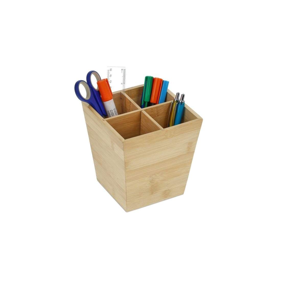 Pennhållare i bambu 4 fack | Hem & Hobby - Hem & Hushåll - Kök - Köksredskap | Pryloteket
