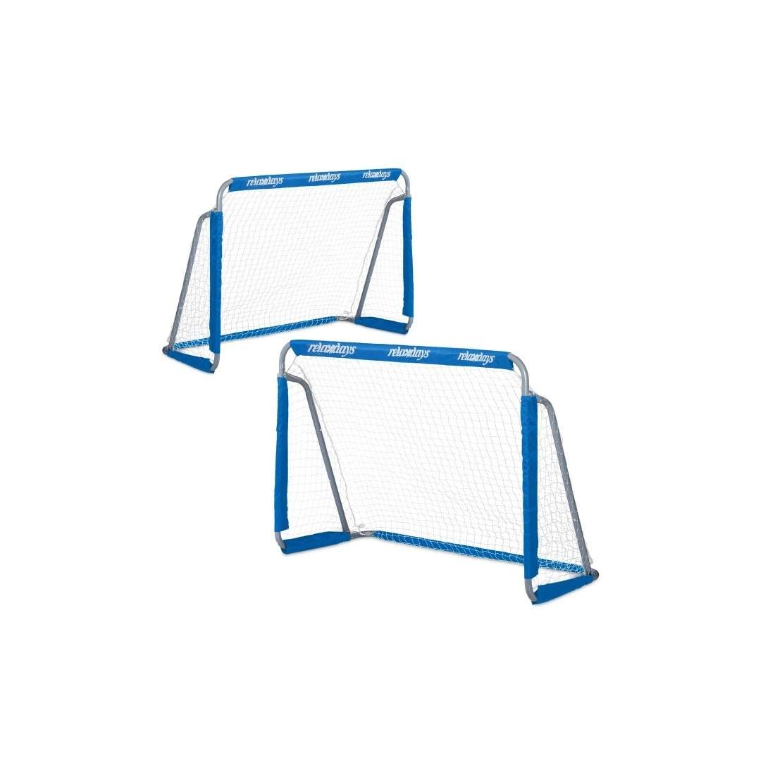 2 st. fotbollsmål i blått | Sport & Fritid - Träning | Pryloteket