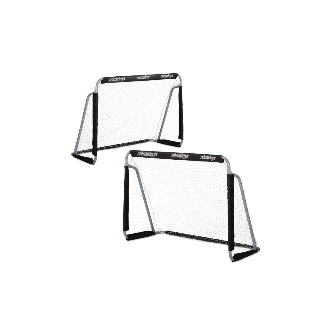 2 st. fotbollsmål i svart | Sport & Fritid - Träning | Pryloteket