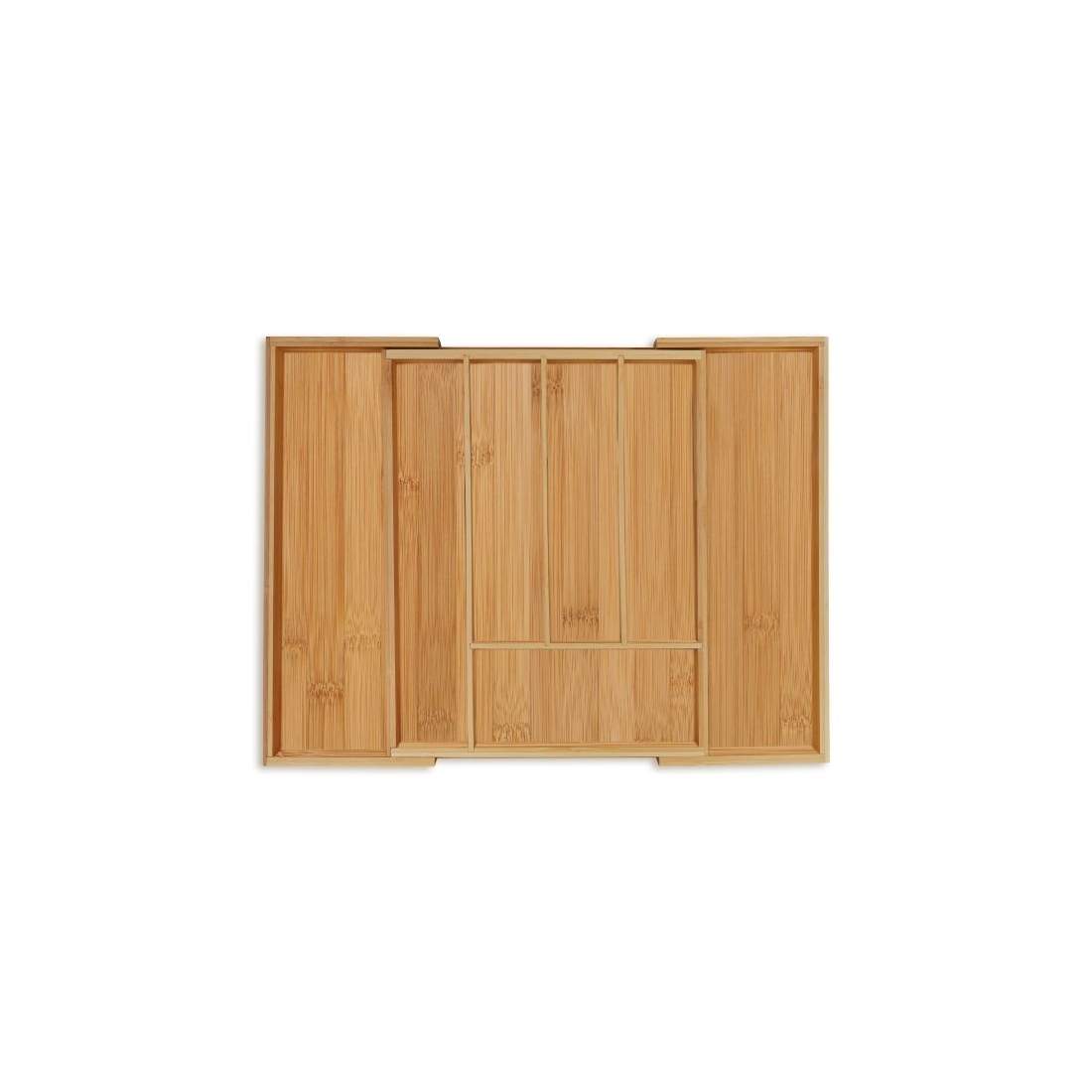 Utdragbar bestickbricka i bambu | Hem & Hobby - Hem & Hushåll - Kök - Köksredskap | Pryloteket