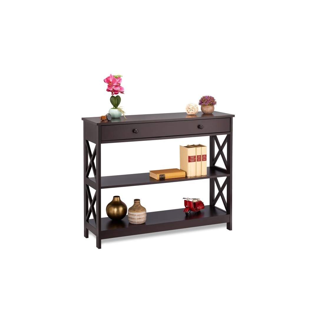 Konsolbord med låda och hylla | Mode & Accessoarer - Accessoarer - Solglasögon | Pryloteket