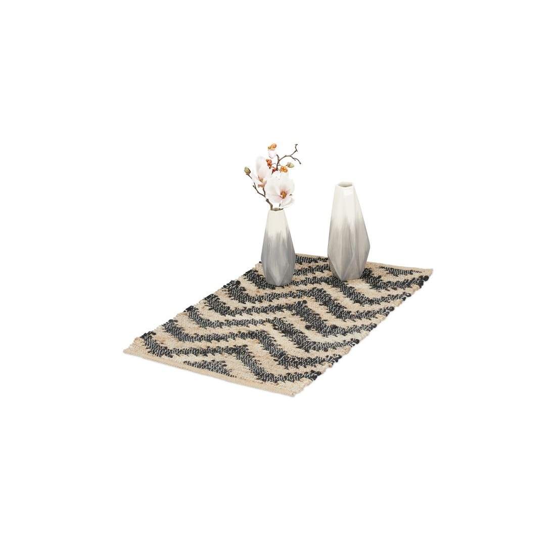 Mönstrad jutematta 50 x 80 cm | Hem & Hobby - Hem & Hushåll - Sovrum | Pryloteket