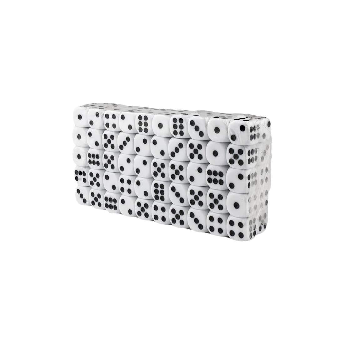 Sexsidig tärning, 100 st - Vit | Leksaker & Spel - Sällskapsspel - Tillbehör - Tärningar | Pryloteket