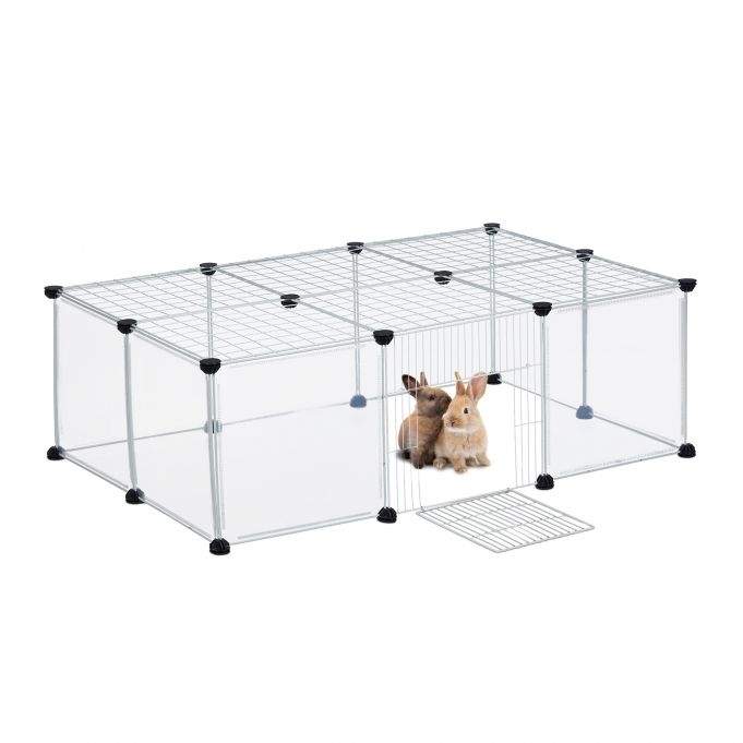 16-delt indhegning til fritgående dyr Gennemsigtig