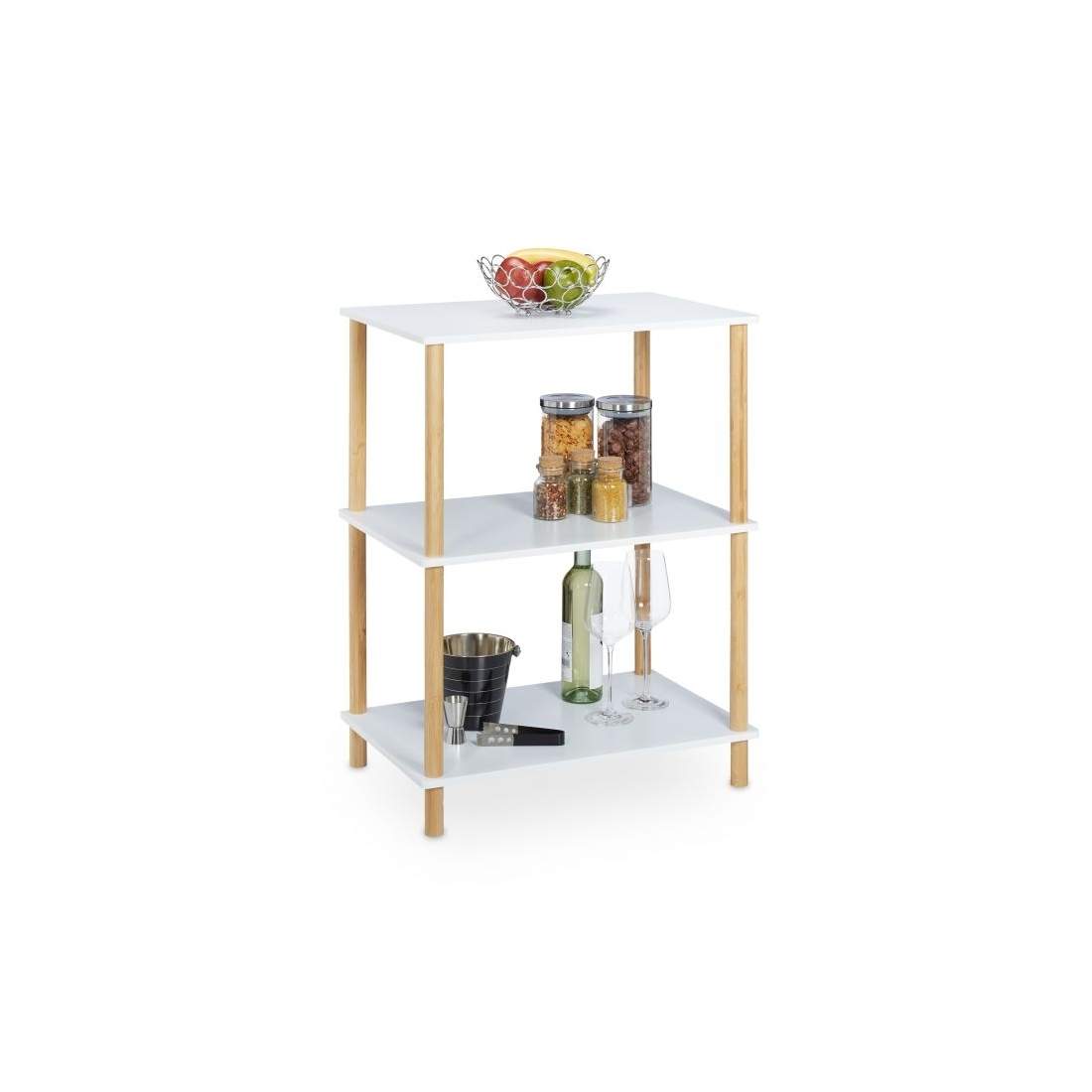 Golvstående hylla med 3 plan | Hem & Hobby - Hem & Hushåll - Kök - Köksredskap | Pryloteket