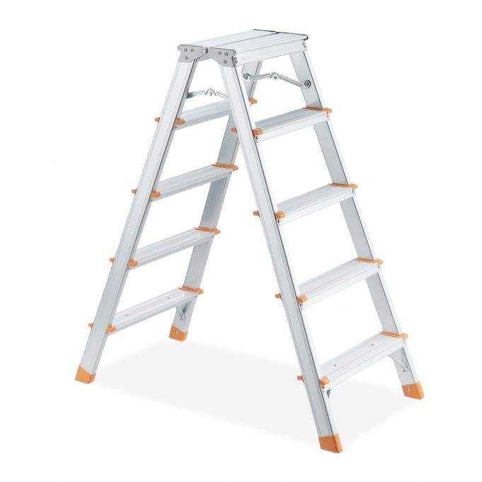 Dobbeltsidet trinstige i aluminium