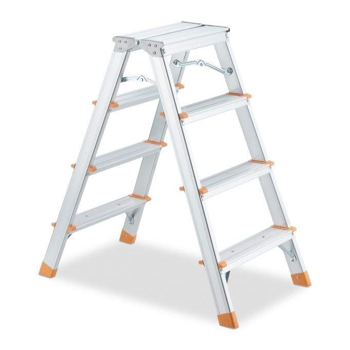 Dobbeltsidet trinstige i aluminium