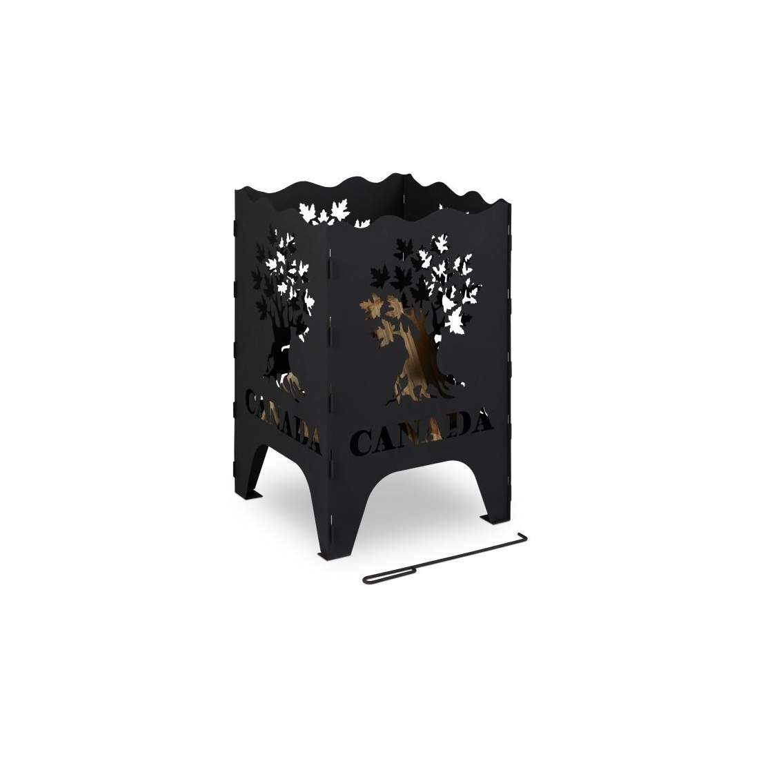 Eldkorg fyrkantig med motiv | Hem & Hobby | Pryloteket