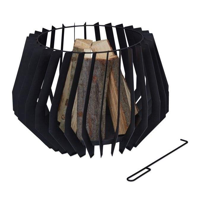 Ildkurv med ildgaffel