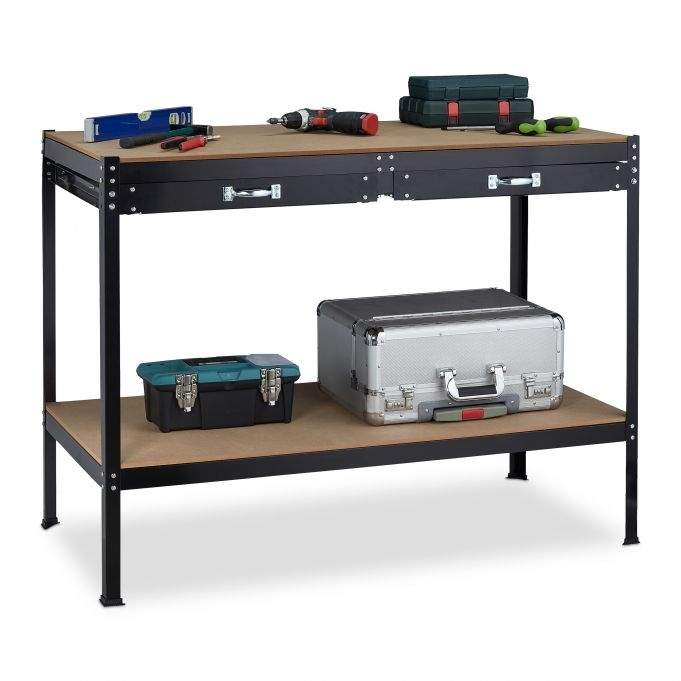 Arbejdsbord med skuffer