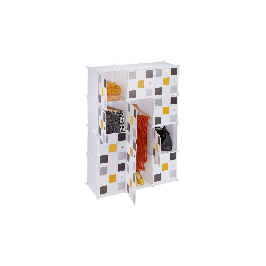 Hyllgarderob 8 fack vit | Hem & Hobby - Hem & Hushåll - Textil | Pryloteket