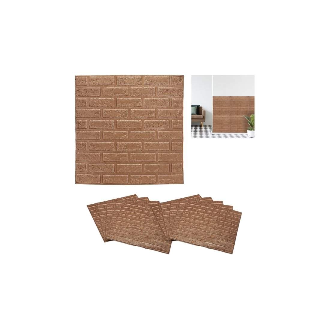 Dekorplast tegelsten set om 10 | Hem & Hobby | Pryloteket