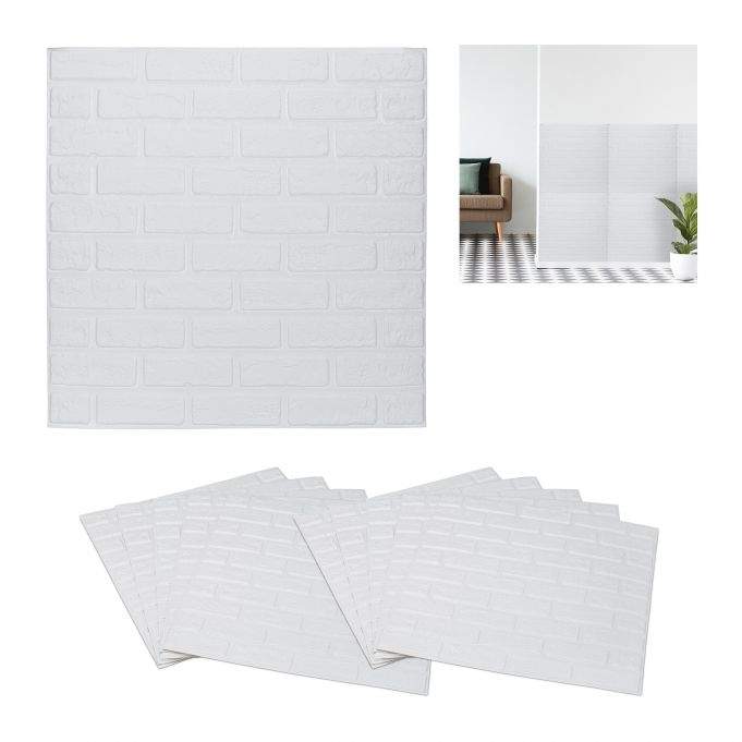 Dekorplast mursten sæt med 10 stk