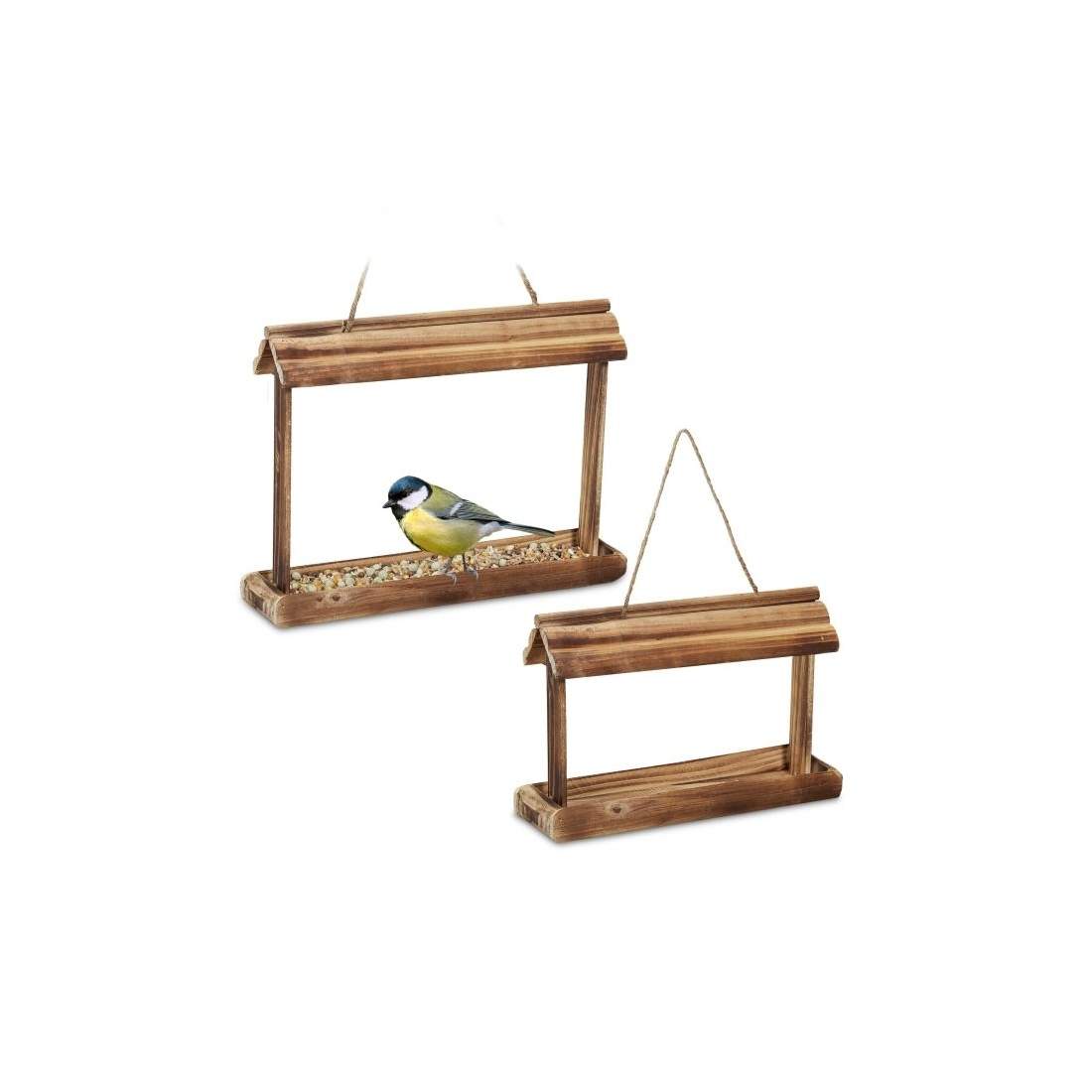 2x Fågelmatare i trä | Hem & Hobby | Pryloteket