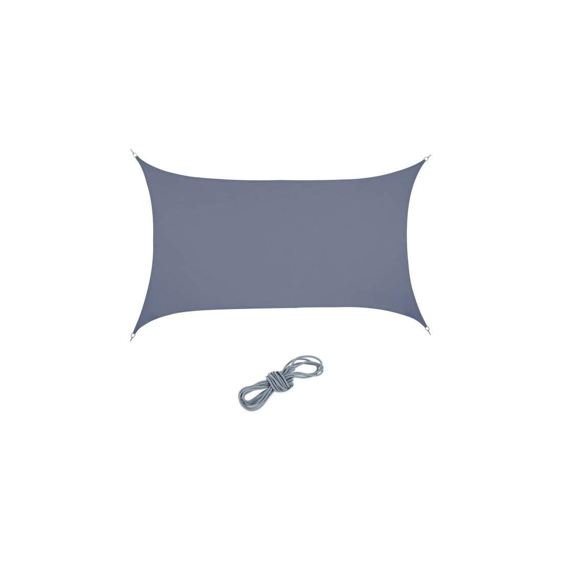 Solsegel rektangulär mörkgrå | Hem & Hobby - Hem & Hushåll - Balkong | Pryloteket