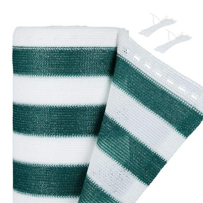 Integritetsskydd 1 m grön-vit | Hem & Hobby - Hem & Hushåll - Balkong | Pryloteket