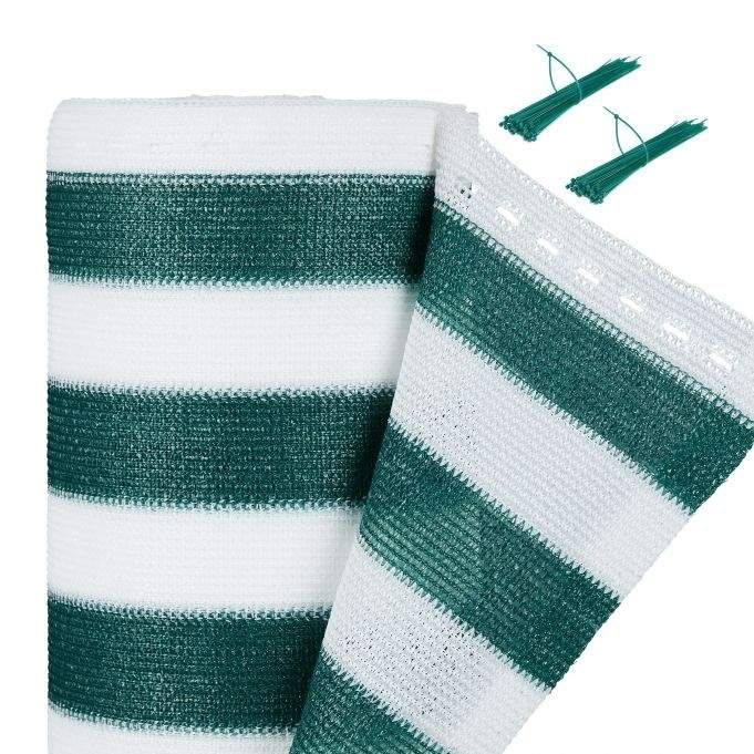 Integritetsskydd 1 m grön-vit | Hem & Hobby - Hem & Hushåll - Balkong | Pryloteket