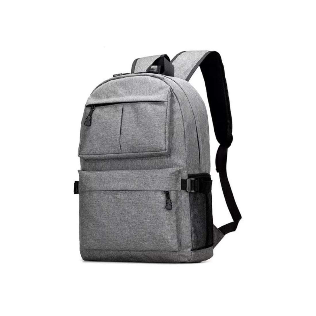 Slitstark Stor Ryggsäck med USB-port - Grå | Mode & Accessoarer - Väskor & Plånböcker - Ryggsäckar & Väskor | Pryloteket