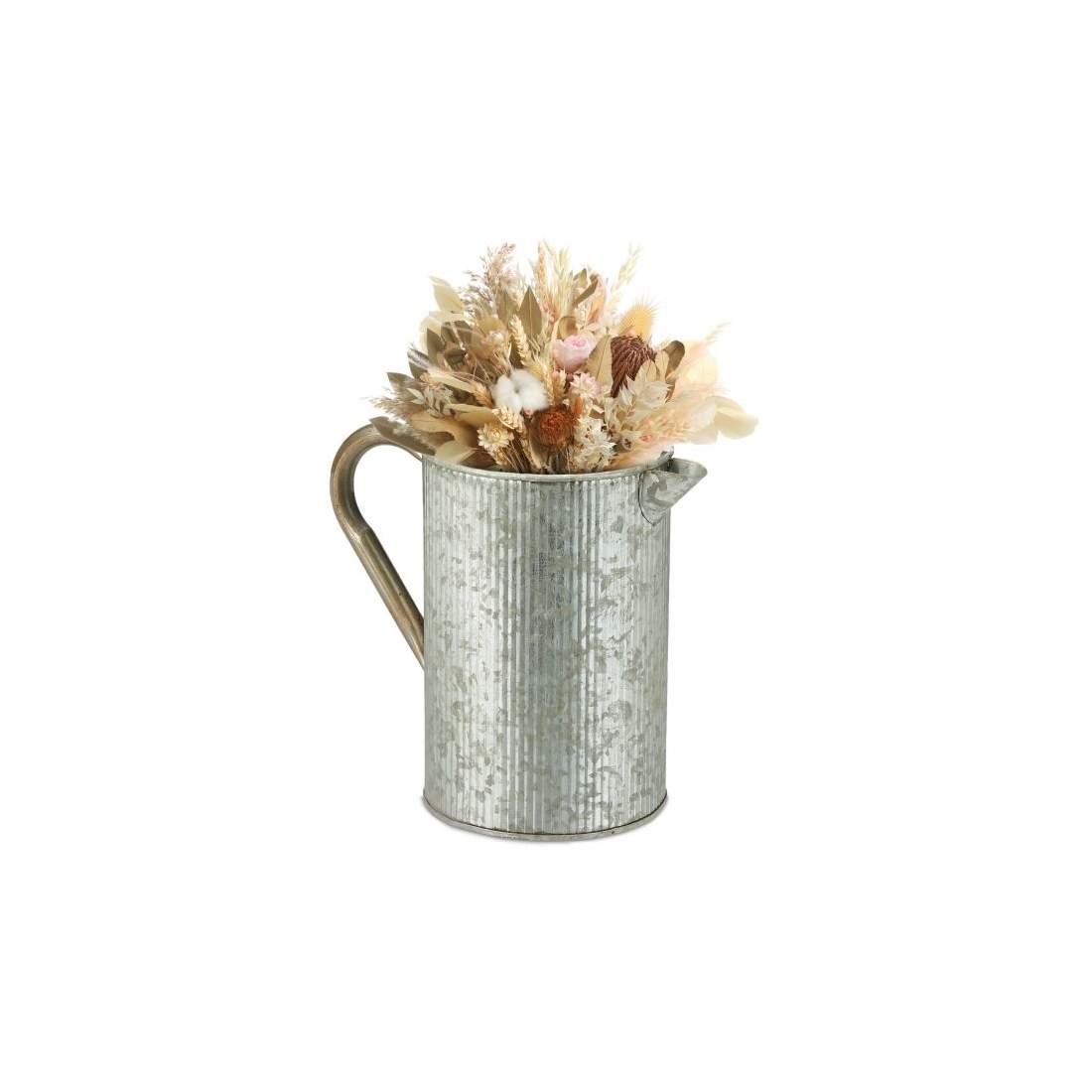Vintage galvaniserad kanna med handtag | Elektronik - Tillbehör Mobil & Surfplatta - Mobiltillbehör - Mobilkablar - Tillbehör | Pryloteket