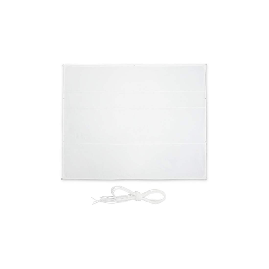 Solsegel rektangulärt vitt