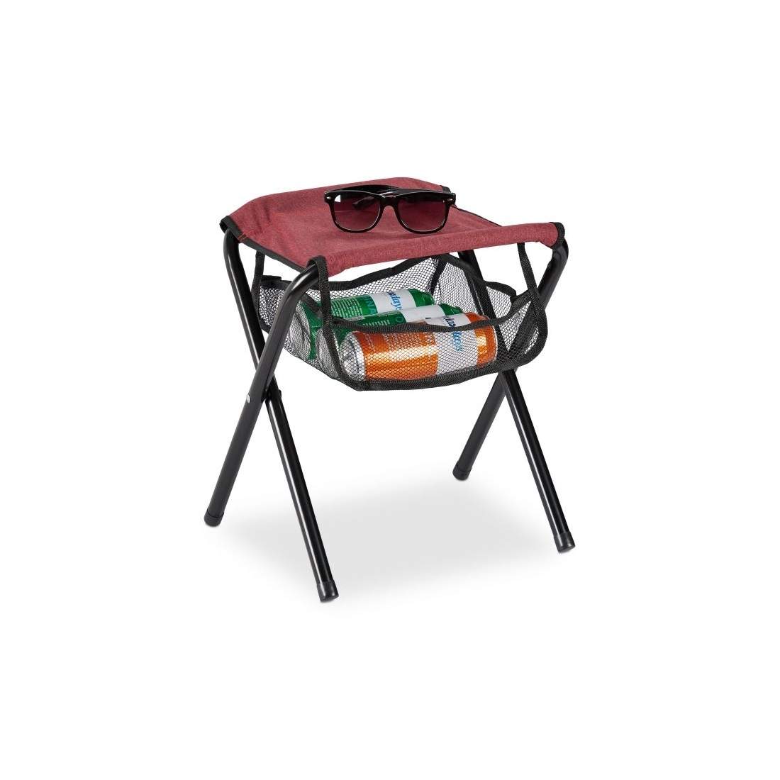 Hopfällbar pall upp till 120 kg röd | Hem & Hobby - Hem & Hushåll - Balkong | Pryloteket