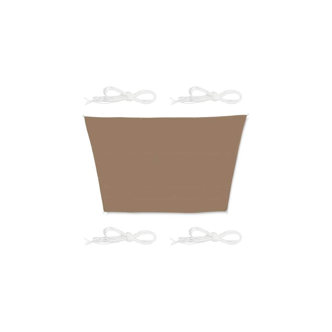 Solsegel trapetsformad kaffebrunt | Hem & Hobby - Hem & Hushåll - Balkong | Pryloteket