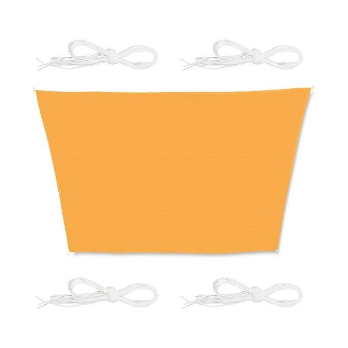 Solsejl trapezformet gul