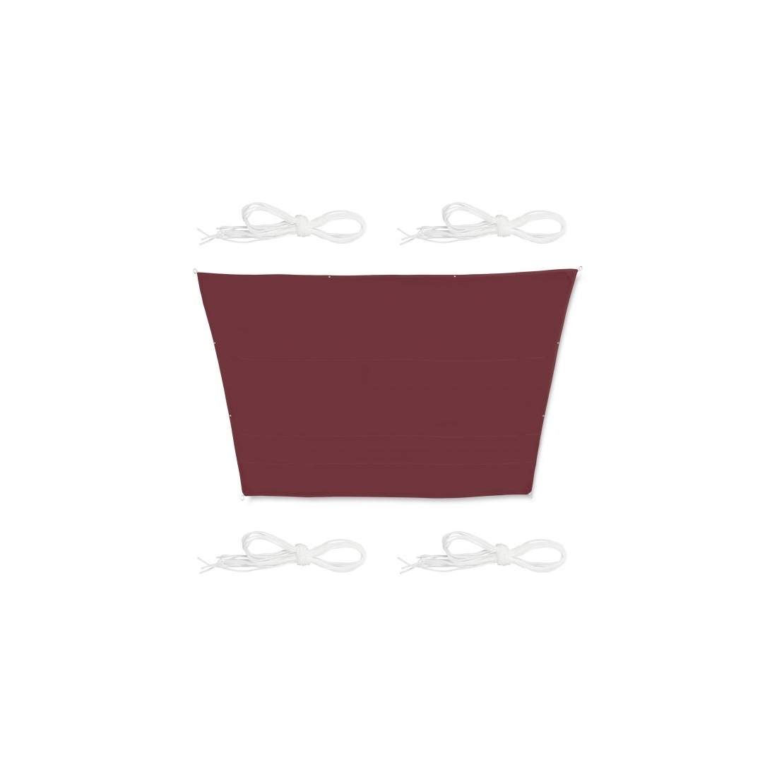 Solsegel trapetsformad rödbrun | Hem & Hobby - Hem & Hushåll - Balkong | Pryloteket