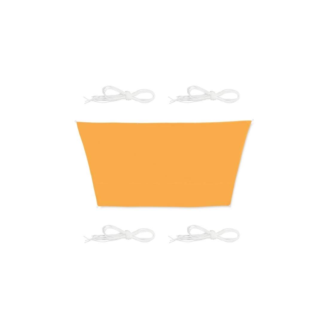 Solsegel trapetsformad gul | Hem & Hobby - Hem & Hushåll - Balkong | Pryloteket