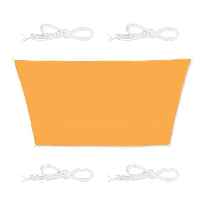 Solsejl trapezformet gul