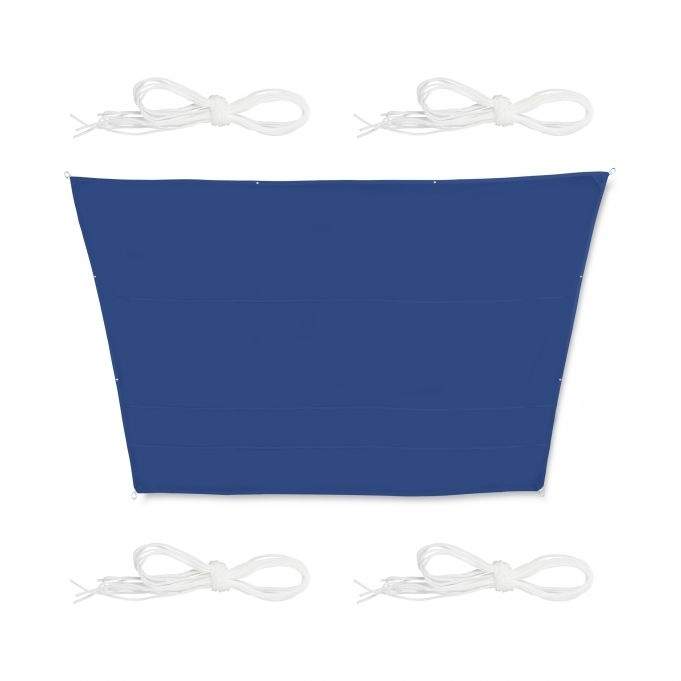 Solsejl trapezformet mørkeblå