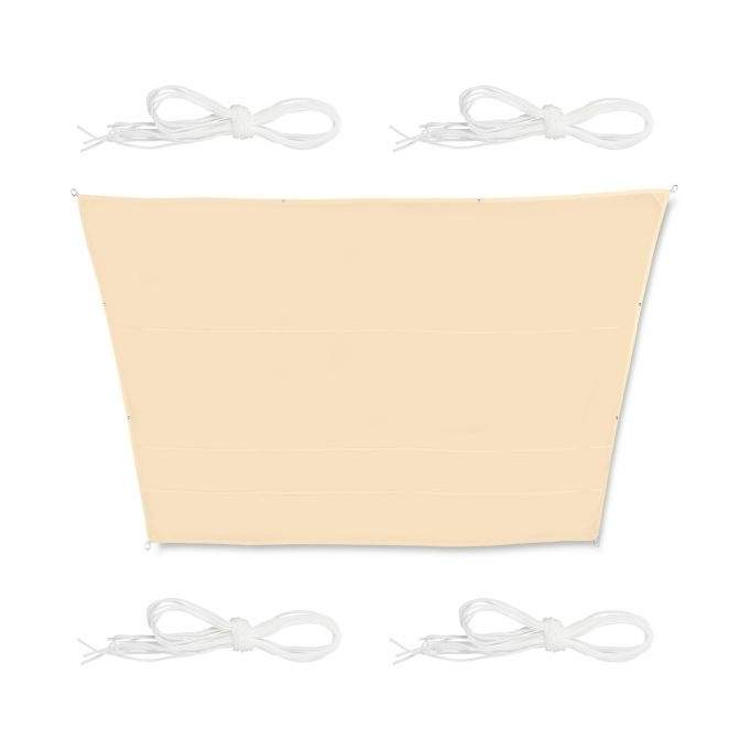 Solsejl trapezformet brunt