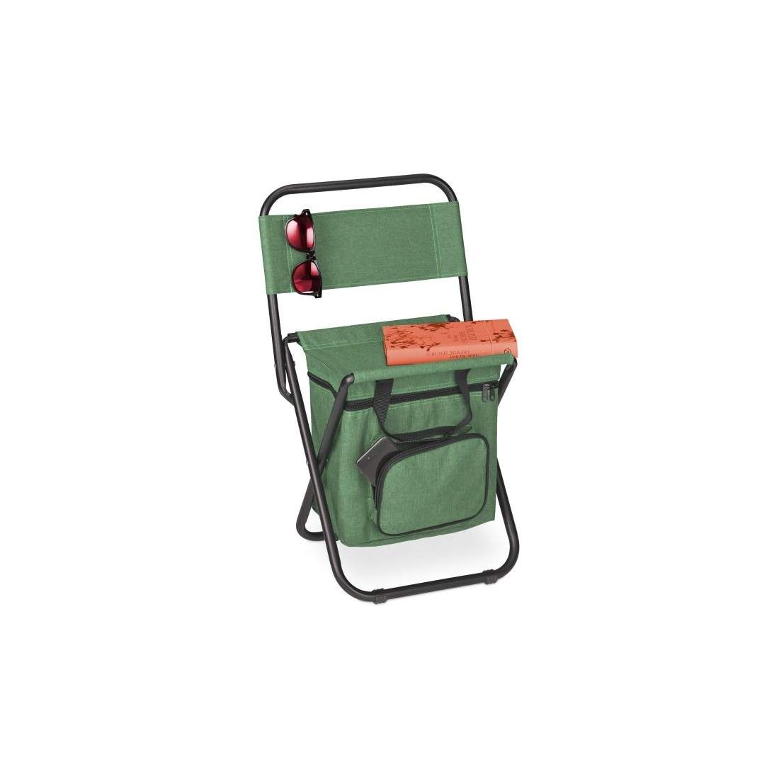 Campingstol med ryggstöd grön | Sport & Fritid - Friluftsliv & Camping - Fiskeutrustning | Pryloteket