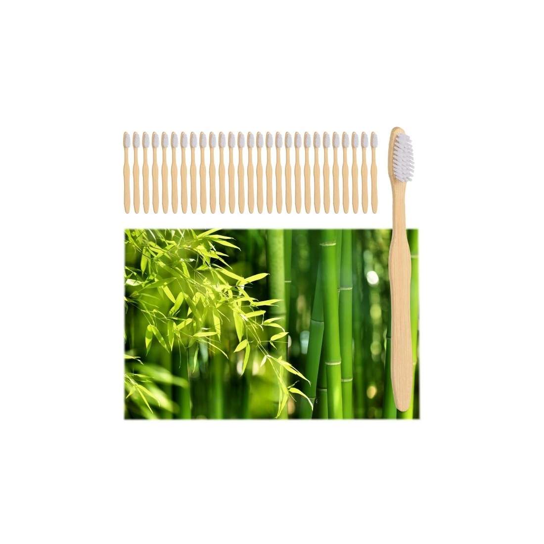 Bambus tandbørster 24-pak