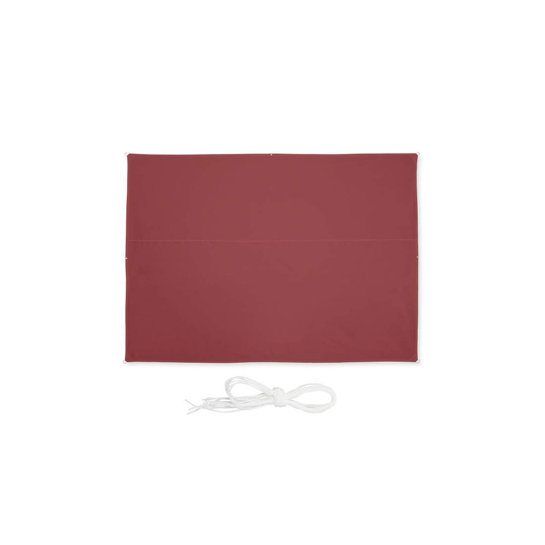 Solsegel rektangulär rödbrun | Hem & Hobby | Pryloteket