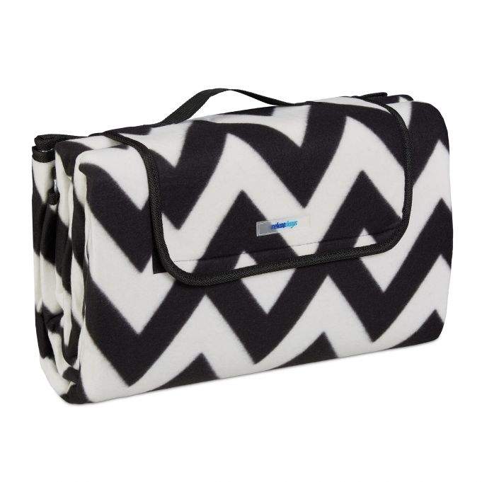 Picnic-tæppe 200 x 200 cm zigzag