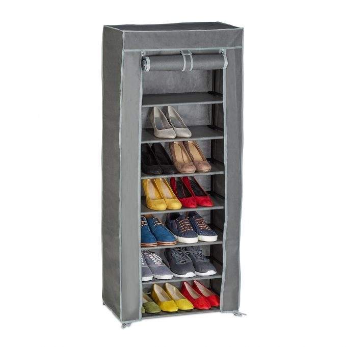 Skogarderobe i stof med 8 rum