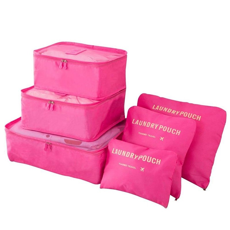Organiseringsset för Resväskor - Mörkrosa | Hem & Hobby - Resa & Semester - Organisering | Pryloteket