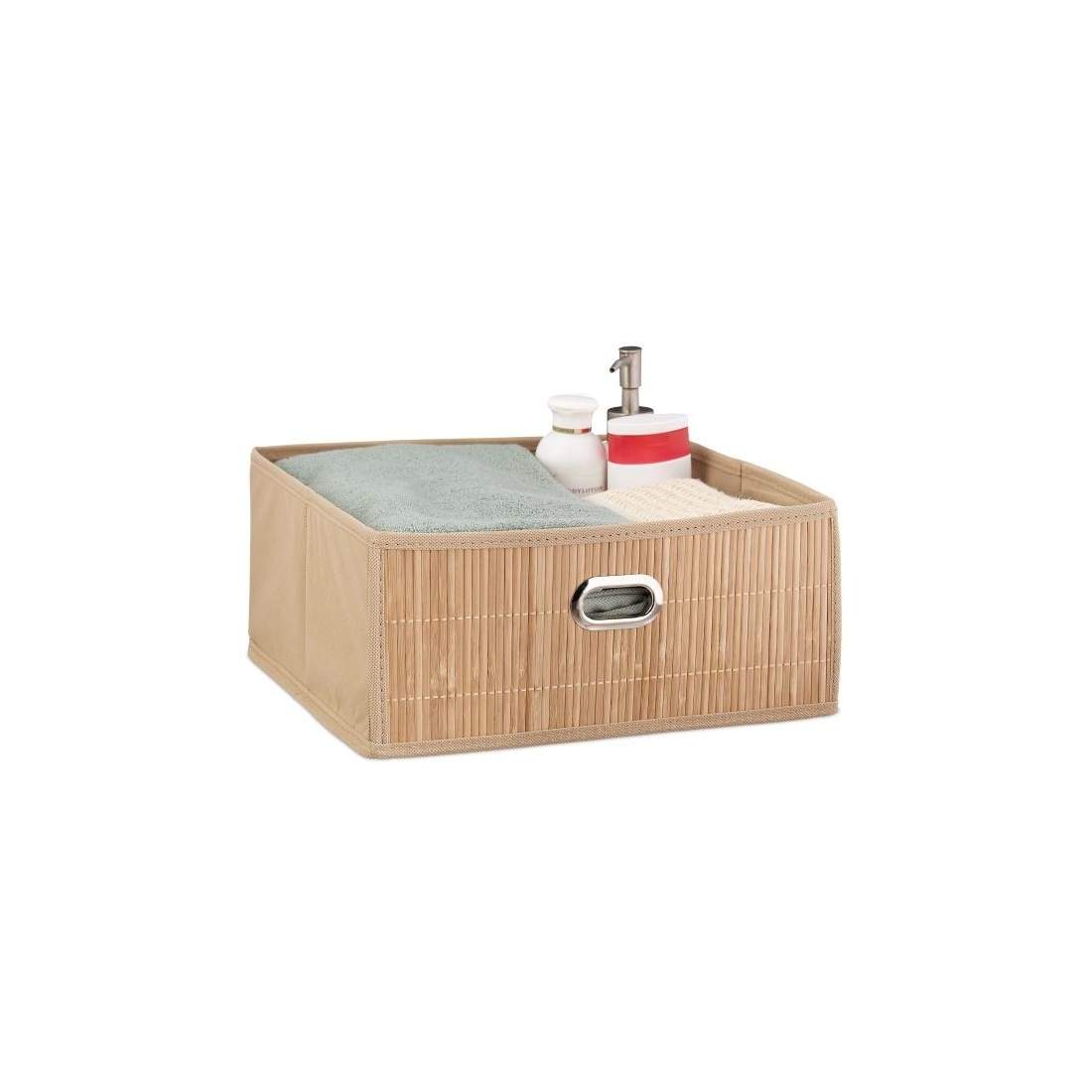 Förvaringskorg Bamboo Flat | Mode & Accessoarer - Kläder - Underkläder | Pryloteket