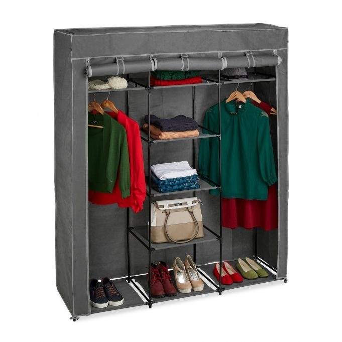 XXL stof garderobe med 2 bøjler