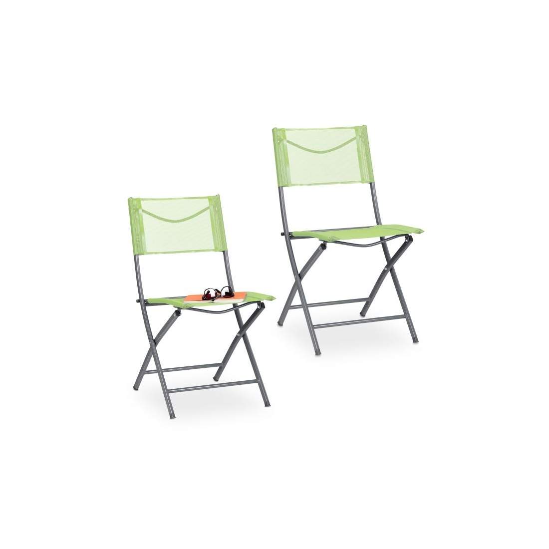 Hopfällbar trädgårdsstol Set om 2 gröna | Hem & Hobby - Hem & Hushåll - Balkong | Pryloteket