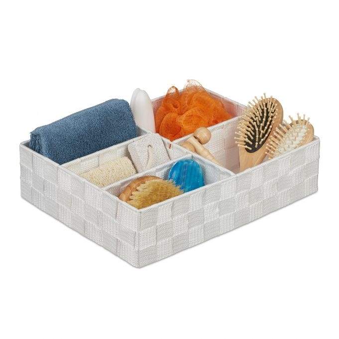 Opbevaringskurv med 5 rum