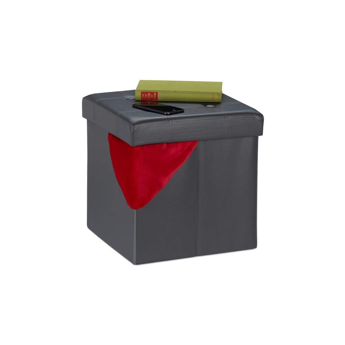 Pall i konstläder med förvaringsutrymme | Leksaker & Spel - Leksaker | Pryloteket